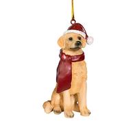 Design Toscano JH576305 Décorations de Noël - Noël Golden retriever Ornements de vacances pour chiens