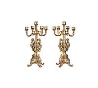 Design Toscano KY7156 Bougeoir grand château Or 20,5 x 20,5 x 51 cm