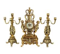 Design Toscano KY97156 Ensemble de grande horloge/candélabre Or 30,48 x 21,59 x 60,96 cm