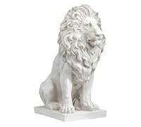 Design Toscano Lion de Florence Sentinel Statue d'Animal, 71 cm, polyrésine, pierre antique
