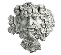 Design Toscano OS6120l Sculpture Murale Homme Bacchus Dieu du Vin , Blanc Cassé, 9 x 47 x 48.5 cm