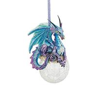 Design Toscano QS292913 Ornement - Frost le dragon gothique Ornement de vacances - flocon de neige Dragon Ball Ornement