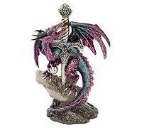 Design Toscano QS92707 Statue de Dragon Blade Multicolore 9 x 12,5 x 20,5 cm