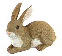 Design Toscano Statue Bashful le petit lapin allongé dans le jardin, multicolore