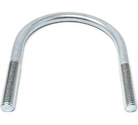 Design61 1 x vis à étrier M16 x 191 x Ø 133,0-139,7 mm DIN 3570, boulon fileté galvanisé, pour fixation de tuyaux, construction métallique, automobile, industrie, bateau, atelier, construction