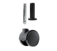Design61 Lot de 4 roulettes universelles pour meuble - Diamètre : 30 mm - Avec douille et tige