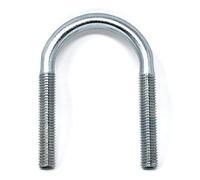 Design61 Lot de 4 vis à repasser DIN 3570 - En acier rond - M10 x 86 x Ø 38-42,4 mm - Étrier fileté galvanisé - Boulons en U
