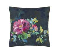 DESIGNERS GUILD Taie d'oreiller en Satin de coton - 65 x 65 cm - Noir/Rose Fuchsia