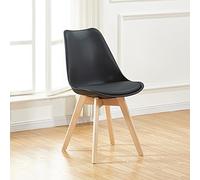 Designetsamaison Chaise scandinave Noire - Bjorn