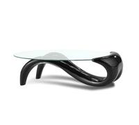 Designetsamaison Table Basse de Salon Noire - Wave