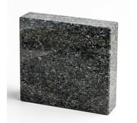 'designgrab "Lampes et de Vase Socle Carré 20 x 20 x 6 cm en granit Labrador Blue Pearl BP/Labrador acier