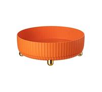 Desikixudy Étagère rotative de rangement pour cuisine - Support de rangement rotatif - Orange