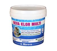 Reva Klor multi - Galet 250g - 5 kg de Mareva - Chlore, oxygène actif, brome