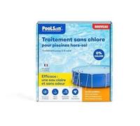 BSI - PooLSan - Spécial Piscine Hors-Sol - Solution sans Chlore - pour Une Désinfection Totale - Jusqu'à 6 Mois - Elaboré en Europe
