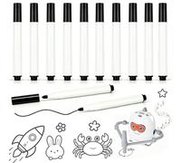 Desing Wish 10 Pièces 9,2 cm Stylos Noirs Rechargeables Compatible avec Machine de Dessin Intelligent Accessoire Dessin Trait Lisse Appareil de Dessin Non fourni
