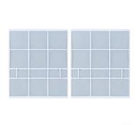 Desiumite Hisense Split Lot de 2 filtres de climatisation pour climatiseurs d'intérieur - Écran en maille anti-poussière - Filtre de rechange en plastique pour grille de sortie d'air - 30 x 35 cm