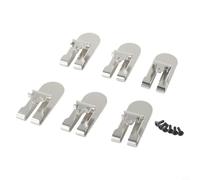 Desiumite Lot de 6 clips de ceinture avec vis pour visseuse DCF620 DCF620B DCF622 pour cloison sèche/pièce de rechange N435687/crochet de ceinture en acier pour perceuse