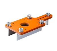 Desiumite Outil de repérage de rainurage en alliage d'aluminium avec base fendue et support de fixation pour couper/rainurage et chanfreinage sur bois et plastique (avec bouchon)