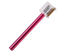 Desiumite Stylo roller en cuir pour finition des bords pour application uniforme de teinture à l'huile sur sangle de ceinture, portefeuille et bords de sac, corps en aluminium, réservoir en plastique