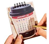 Desk Calendar 2026 - Monthly Planning Design, Tabletop Date Tracker Pages, Office Home Schedule Helper, Compact Flat Calendar Format, Refrigerator Classroom Placement Home Decor Daily Use