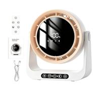 Desk Fan Wall Mounted Quiet Air Blowing Bedside Fan with Digital Display
