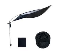 Desk Shade - Pongee Black Tape, 61,42 x 37,8 in Cubicle Roof Adjustable Anti-Glare Canopy And Light Blocking Cover | Moniteur Shade For Office Cubicles, Home Workstations, Study Desks, Productivity