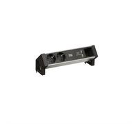 Desk2 Alu Black 1Xabd 2Xschutzkontakt 1Xusbcharger (937.001)
