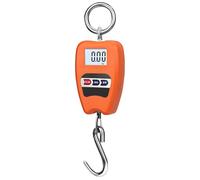Deskium Balance industrielle robuste, échelle numérique suspendue avec crochet en acier inoxydable, excellente précision, étanche, orange, mise à zéro à un bouton pour la chasse à la ferme