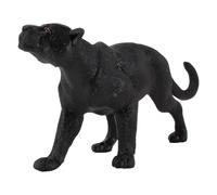 Deskium Figurine de panthère Noire réaliste 25 cm, modèle Animal Sauvage en PVC Rigide, Sculpture détaillée de Grand félin, Jouet pédagogique pour Zoo, décoration Moderne pour collectionneurs