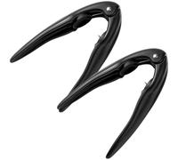 Deskium Lot de 2 ouvre-châtaignes Noirs, Casse-Noix avec Lame en Acier Inoxydable, épluche-châtaignes à Levier, poignée Facile à saisir de 16 cm, pour Divers Fruits à Coque