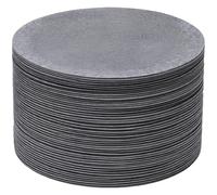 Deskium Lot de 50 séparateurs d'assiettes en Feutre, Ronds 7,5 in / 19,1 cm, Coussinets Gris antidérapants et résistants à la Chaleur, Protection du Plateau, réduction du Bruit, Cadeau de crémaillère