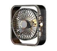 Desktop Fan Light - Portable Silent Blower, Compact Wind Cooler | Turbine Quiet Room Fan for Outdoor Student Bedroom Home Office Kitchen Living Room Apartment