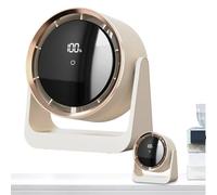 Desktop Fan, Silent Usb Rechargeable Fan, 7,01 x 3,54 po Bedroom Ventilateur Air Cooler, Wall Mounted Ventilateur, Guest Room Cooling, Night Light for Kids, Quiet, Compact Design