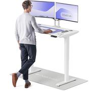 Desktronic Bureau Assis Debout Électrique 120x60 cm - Double Moteur Silencieux, Stabilité Renforcée, Réglable en Hauteur, Mémoire, USB-C HomePro