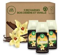 Desodorisant Maison - AIRWICK - Freshmatic - 3 Recharges - Parfum Vanille - Bois d'ebene