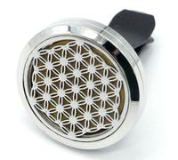 Désodorisant Pour Auto Aromathérapie - Zen Arôme Diffuseur Parfum Huile Essentielle Voiture Clip Arôme Fixation Sur Grille De Ventilation Fleur De Vie