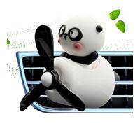 Désodorisant pour voiture - Diffuseur électrique | Désodorisants, dessin animé Panda pilote ventilateur de sortie créatif automatique aromathérapie parfum parfum hélice rotative pour décoratio