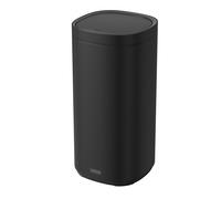 DESQ 6130.09 Poubelle tactile - 30L - avec seau intérieur - inox - Silent Close - noir