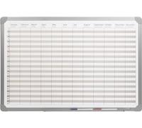 DESQ 4123 Planning annuel - magnétique - cadre aluminium - 60 x 90 cm