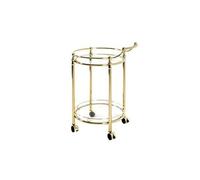 Desserte coloris laitonné en acier - L 59 x P 49 x H 79 cm --