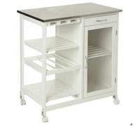 Desserte cuisine plateau inox