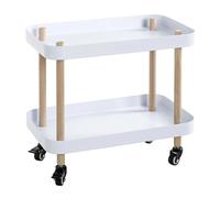Desserte de Cuisine 2 Niveaux Yumi 47cm Blanc
