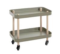 Desserte de Cuisine 2 Niveaux Yumi 47cm Vert