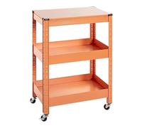 Desserte de Cuisine 3 Niveaux Coppa 75cm Orange