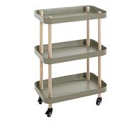 Desserte de Cuisine 3 Niveaux Yumi 76cm Vert