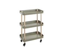 Desserte de Cuisine 3 Niveaux Yumi 76cm Vert