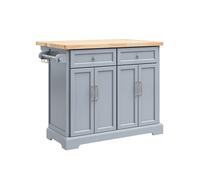 Desserte de cuisine mobile - SOBUY - Plan de travail extensible - 115x71x92 cm - Gris - 2 tiroirs coulissants