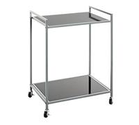 Desserte Design en Verre Paris 69cm Gris