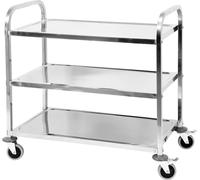 Desserte, desserte de cuisine, desserte de débarras 3 étagères 950x500x950mm inox