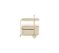 Desserte en acier beige Trolley